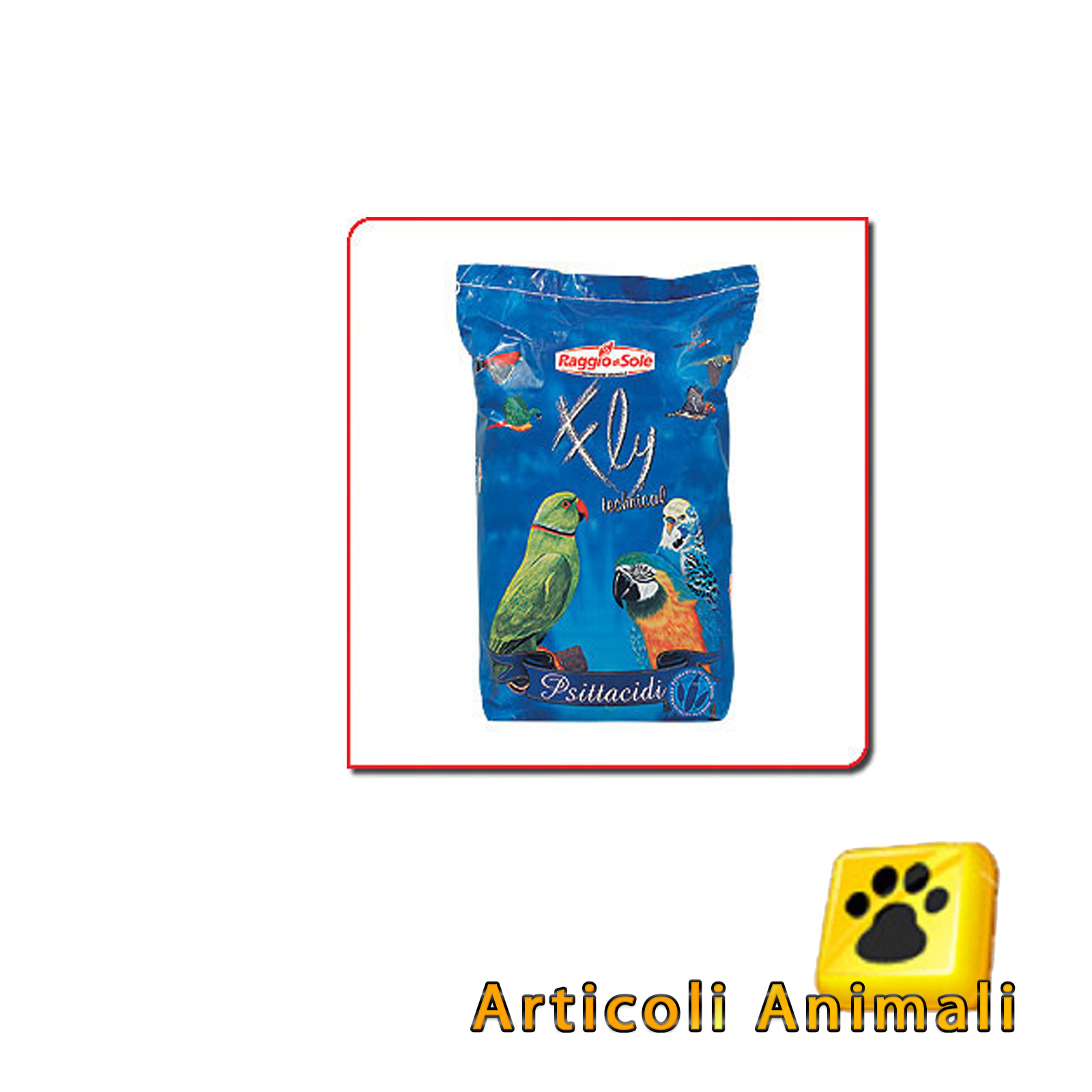 Nutri il tuo pappagallino con il nostro mangime composto, disponibile in confezione da 25kg, su ArticoliAnimali.net