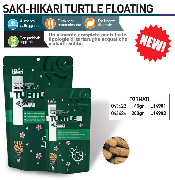 Mangime per tartarughe saki hikari turtle m 45 grammi