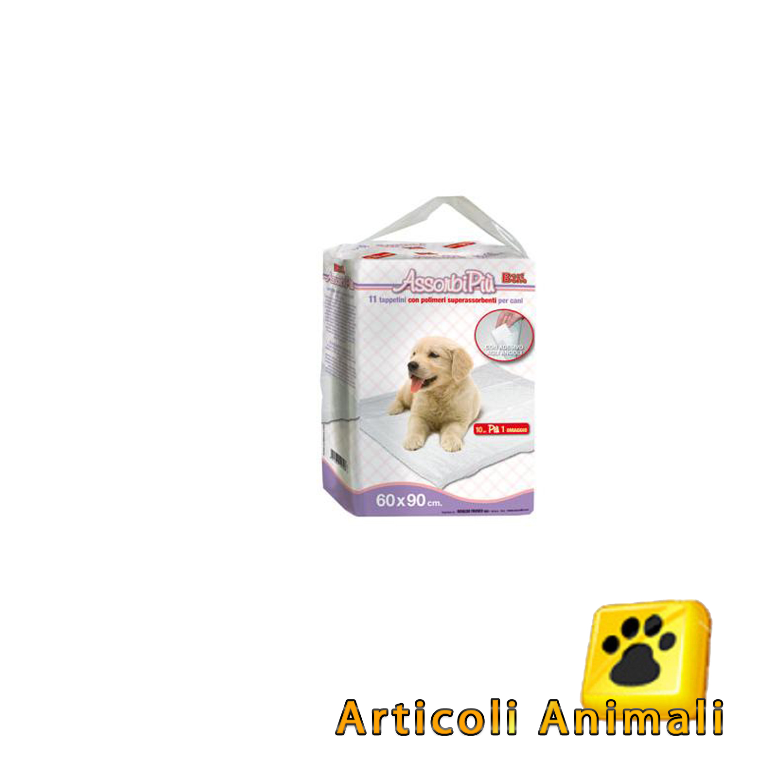 Tappetini Assorbenti per Cani 60x90 cm - 30 Pezzi con Adesivi e Polimeri per Comfort e Igiene | Articoli per Animali su Articoli