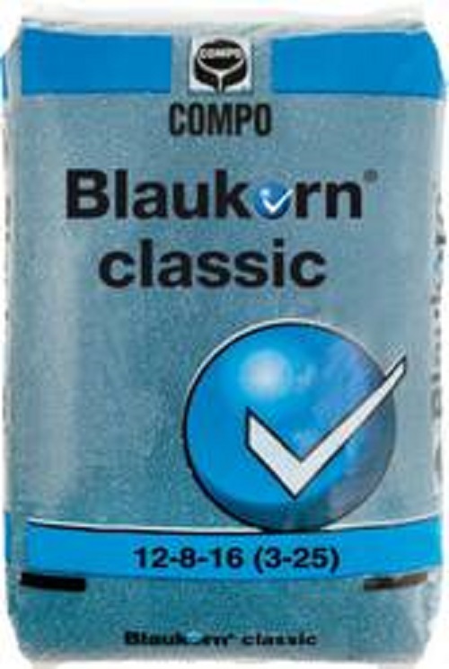 Concime Fertilizzante Blaukorn Classic 12-8-16 per Colture Floricole e Orticole - Sacco da 25kg | Articoli per Animali di Qualit