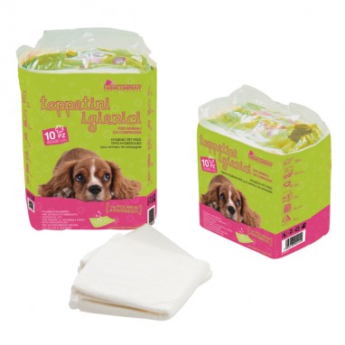 10 Tappetini Igienici per Cani 60x60cm con Adesivi agli Angoli - Comfort e Praticità per il Tuo Amico a Quattro Zampe - A