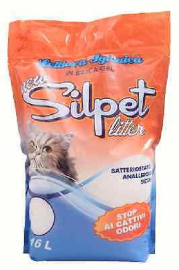 Lettiera silicio naturale 2x16 litri silpet silica gel