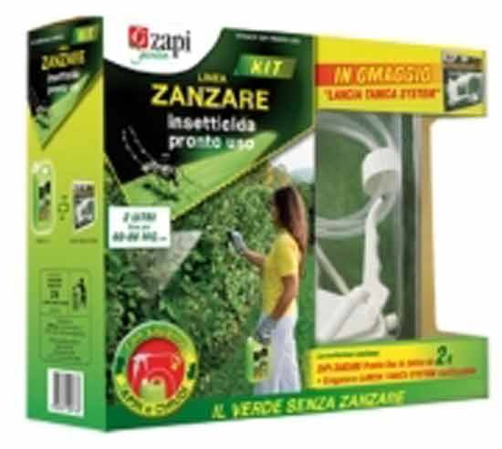 Anti zanzare kit tetracip zapi tanica 2 litri con erogatore