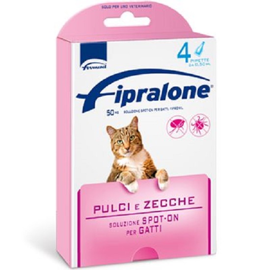 Fipralone spot on per gatti contro pulci e zecche