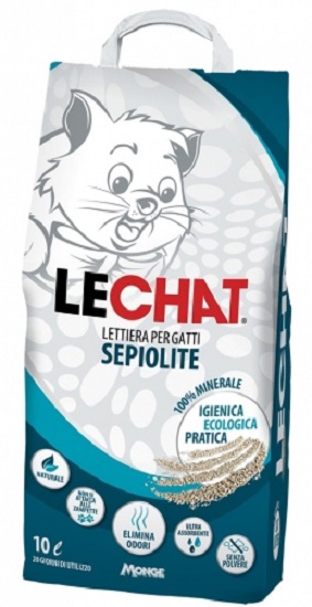 Lettiera minerale naturale classica sepiolite le chat 10 lt 6.7 kg