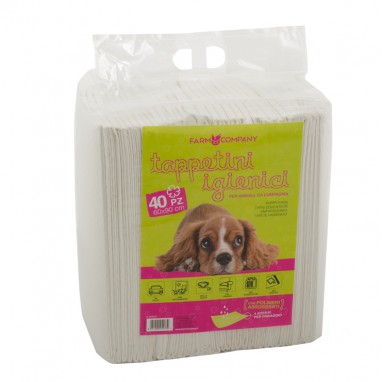 40 Tappetini Assorbenti per Cani 60x60 - Con Adesivi e Polimeri per Comfort e Igiene | Articoli per Animali di Qualità