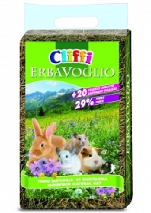 Fieno di Alta Qualità per Conigli Nani e Cavie - Erbavoglio 1kg | Comfort e Salute per i Tuoi Animali su Articolianimali.