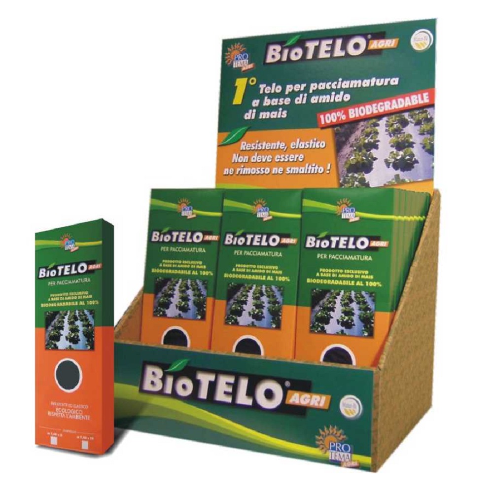 Biotelo per Pacciamatura Hobbysti 1.4mt x 10mt - Soluzione Biodegradabile per la Cura del Giardino e Comfort degli Animali - Acq