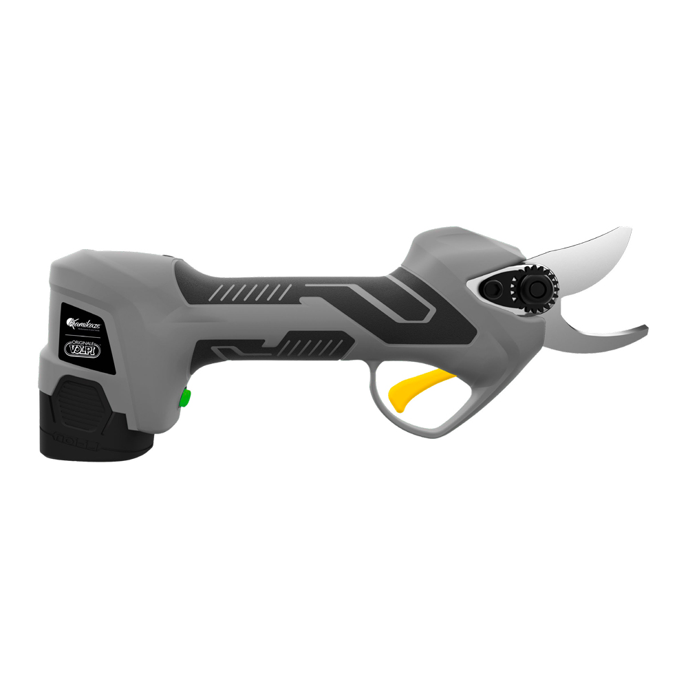 Potatore elettronico Senza Filo Volpi KV310 - Strumento Professionale per Potatura per Parchi e Giardini con 2 Batterie Incluse