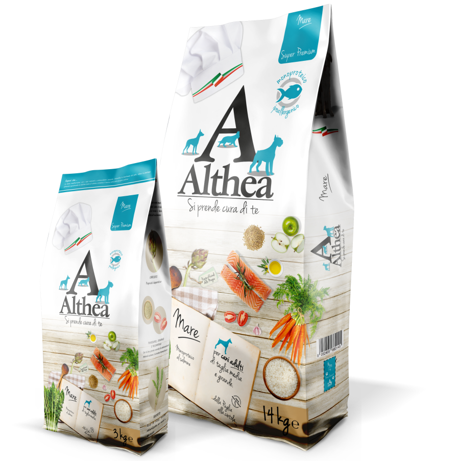 Crocchette Althea Fish 14 kg per Cani Adulti - Ipoallergenico Super Premium per una Nutrizione Sana e Gustosa | Articoli per Ani