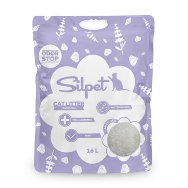 Lettiera in Silicio Talco 16 Litri - Silpet Silica Gel per un Comfort Ottimale e Igiene Superiore per il Tuo Amico a Quattro Zam