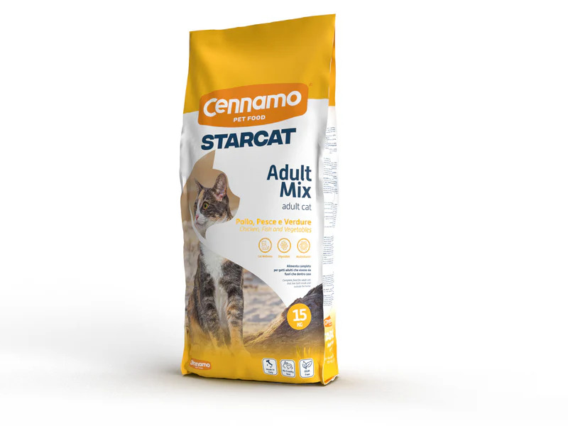 Starcat Adult Mix Pollo con Pesce e Verdure 15kg
