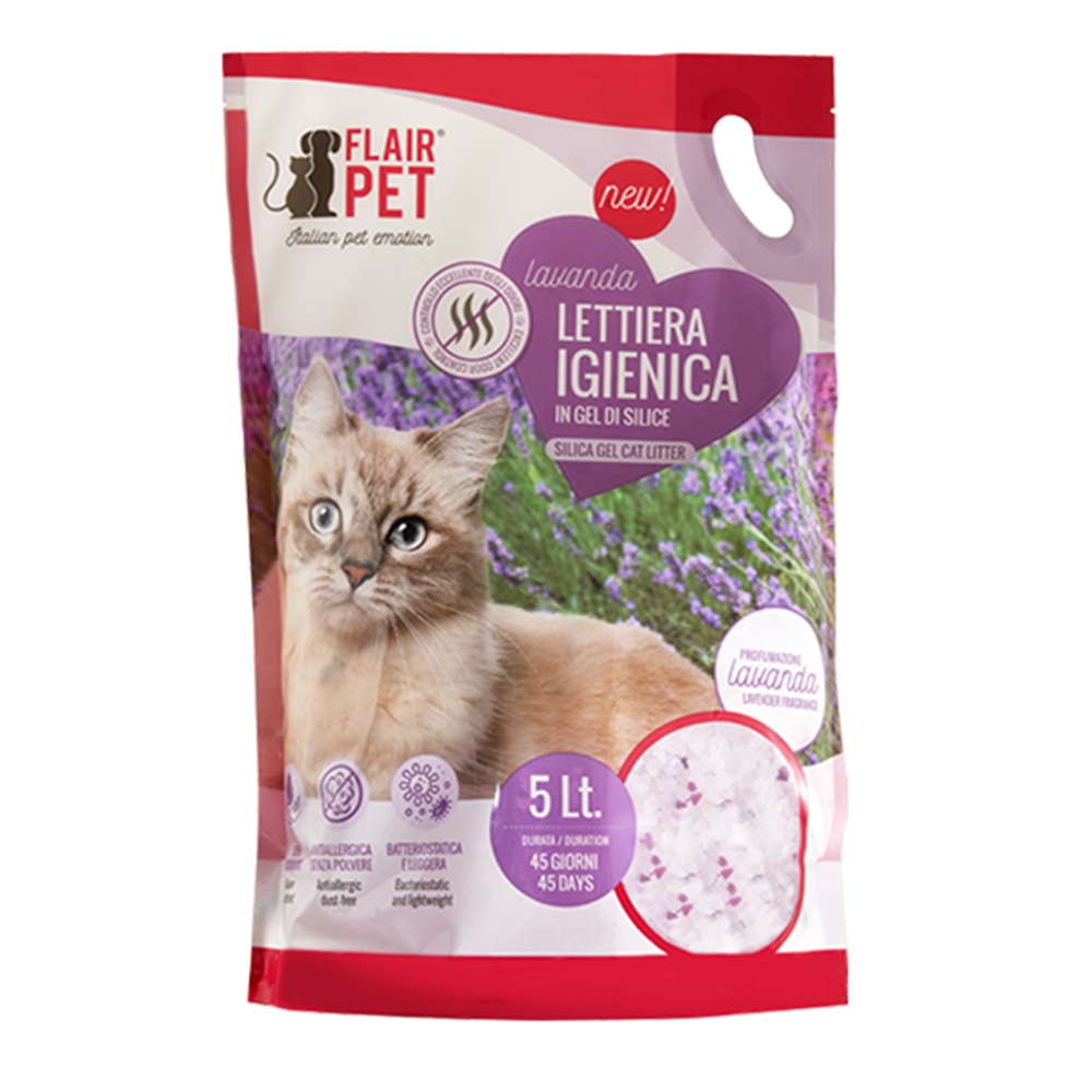 Lettiera igienica 5 lt silicio lavanda
