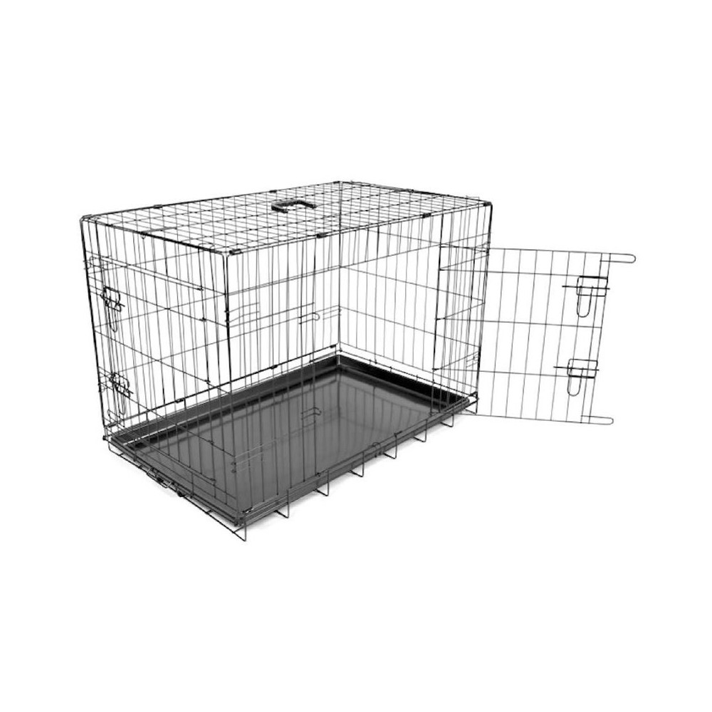 Gabbia in ferro pieghevole per cani 76x45x51.5h