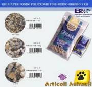 Ghiaia sabbia policromo medio e grosso 5 kg