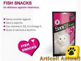 Mangime  gatto snack sanicat fish 50 grammi