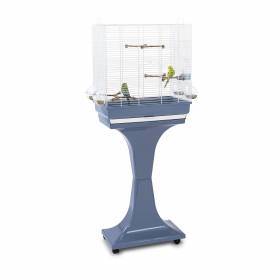 Gabbia per cocorite 50x30x129h con supporto e mangime